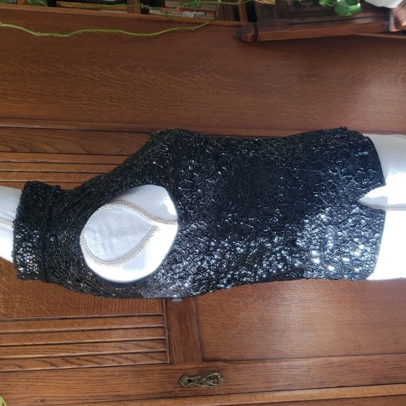 Gorgeous vintage sequined handmade top - Picture 2 of 7